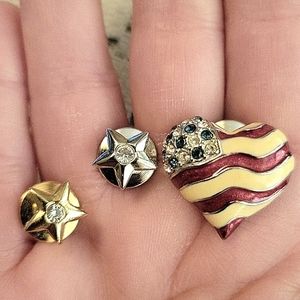 Lord & Taylor Patriotic Scatter Pin Set